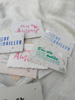 Carte postale en papier recyclé