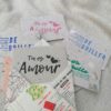 Carte postale en papier recyclé