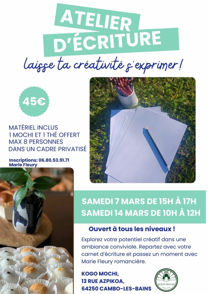 atelier d'écriture en groupe