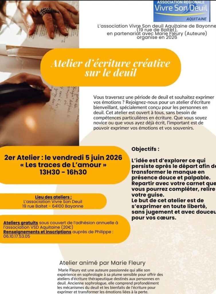 Atelier d'écriture bayonne